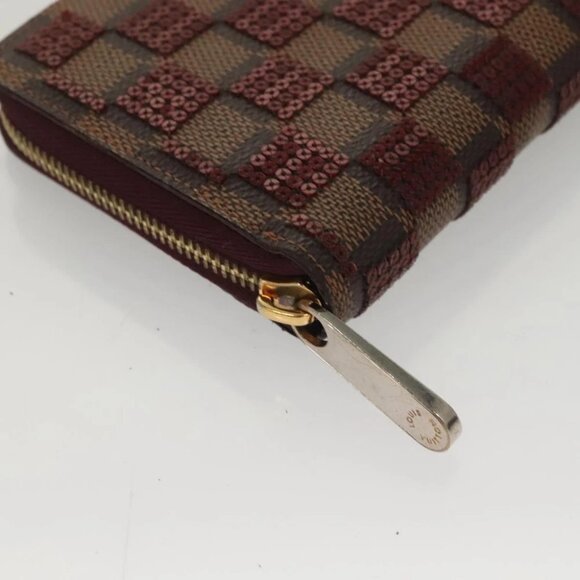 LOUIS VUITTON Damie Payette Zippy Wallet Long Wallet Red - Picture 7 of 14